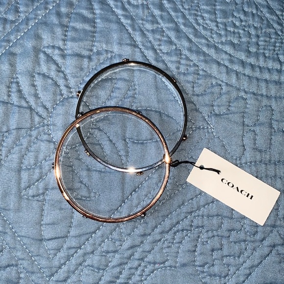 NEW‎ Coach Two Piece Bangle Set - Picture 1 of 5